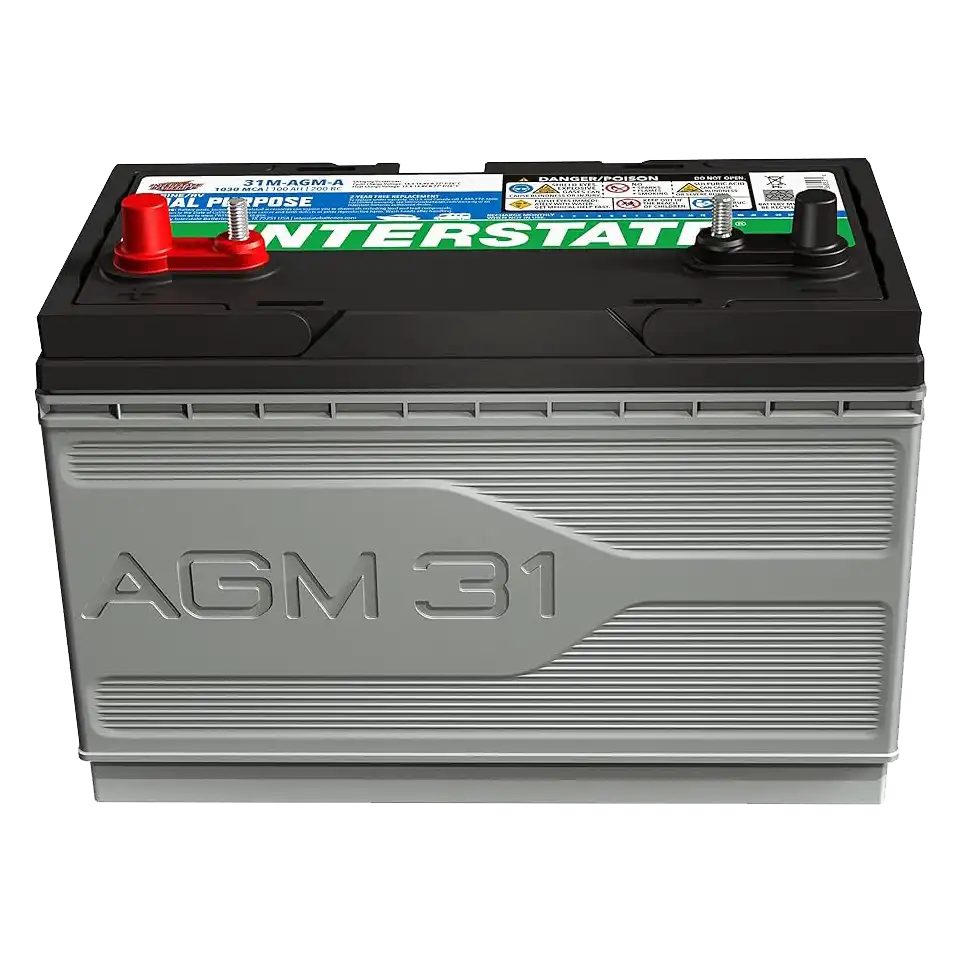 Our motor yacht's AGM cranking battery.