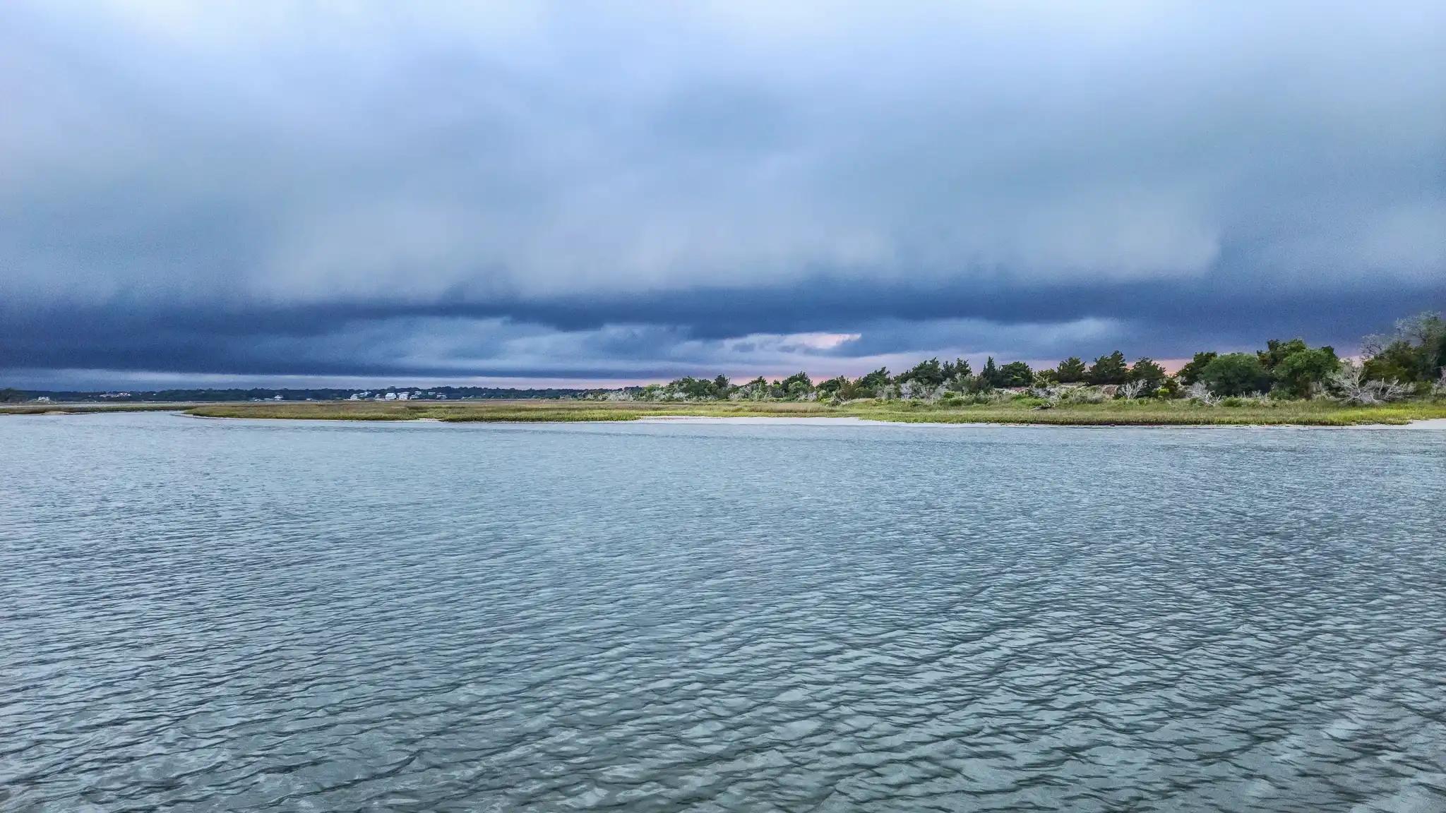 The Spoils Island anchorage in Swansboro, NC.