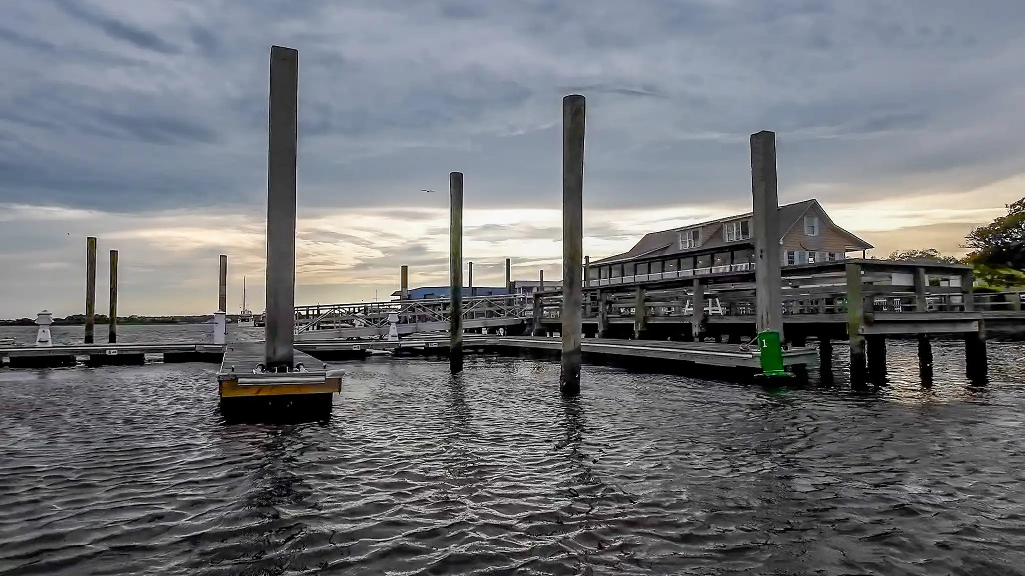 Church Street Dock in Swansboro, NC.