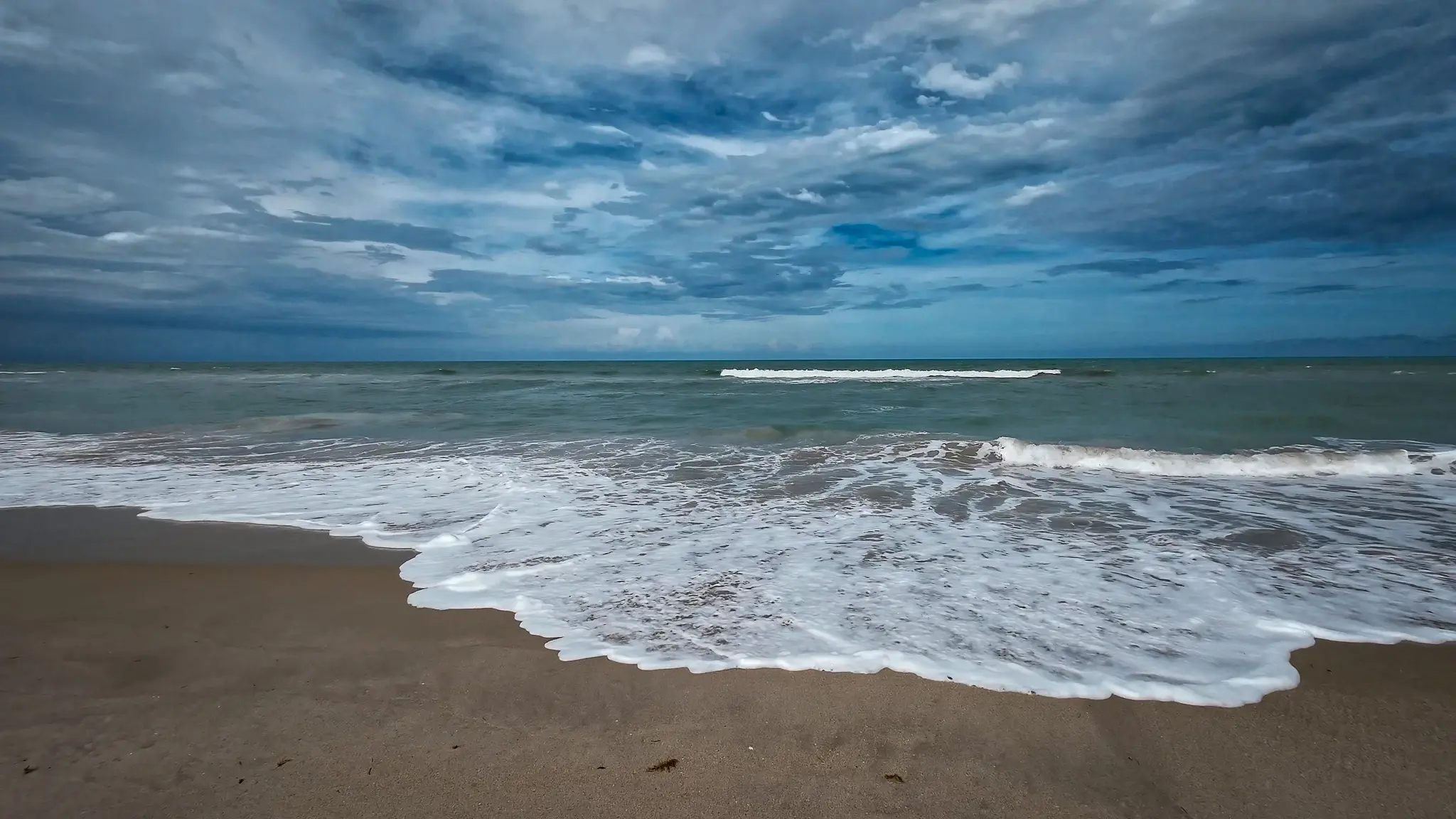 The idyllic beach at Sebastian Inlet.