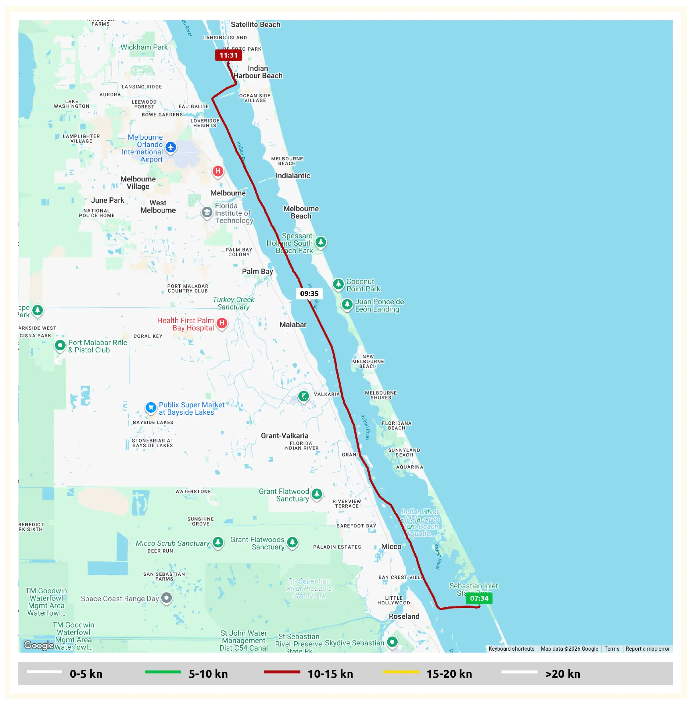 Map of route along the Great Loop | Indian Harbour Captain's Log