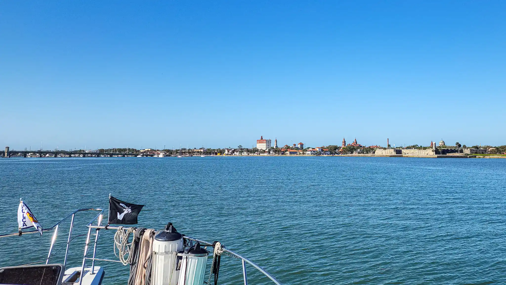 The view of the National Monument from our anchorage in St. Augustine.