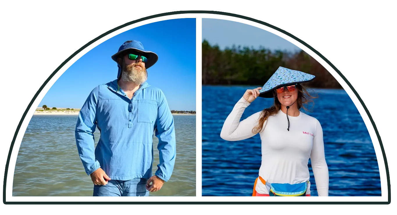 Captain Tom and First Mate Elyse enjoy the blue waters of the Great Loop.