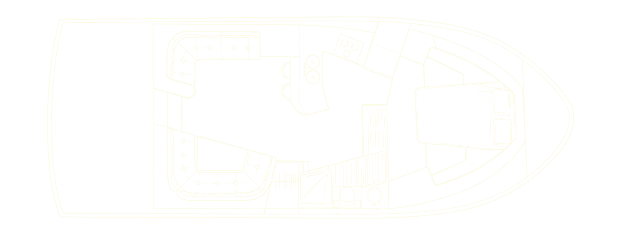 1989 Carver Santego 38 Floorplan, interior