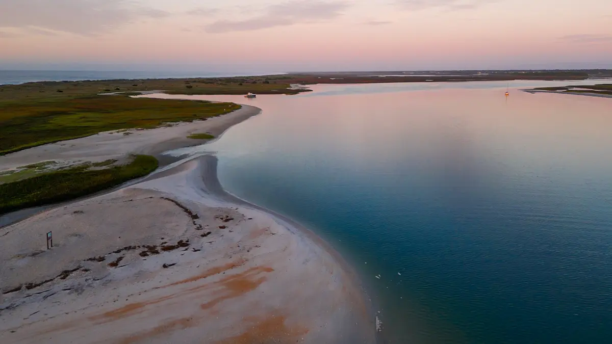 Anchoring at Masonboro Island Preserve on the Great Loop